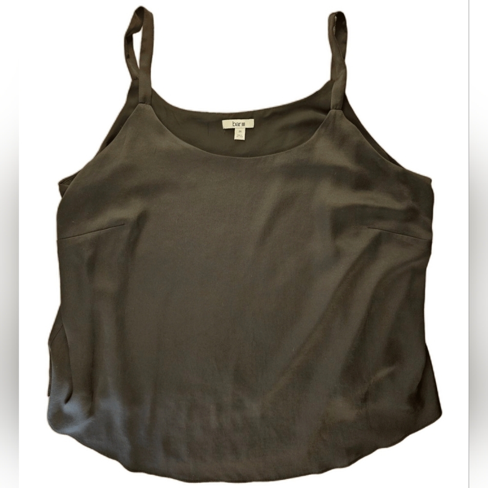 Bar III Black Camisole Top Plus Size
